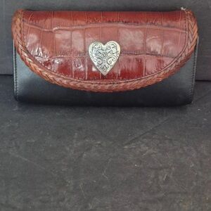 Vintage Brighton  Black and Brown Women's Eyeglass Case